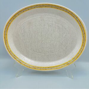 Vintage Franciscan Earthenware Hacienda Gold 11.5" Oval Serving Platter